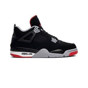 Size 9.5 MEN/ 11WOMEN Jordan 4’s “Bred”, Worn Once, Great Condition,
